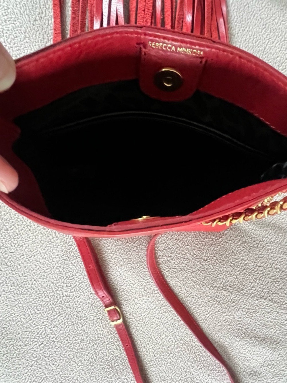Rebecca Minkoff Carly North South Fringe Crossbody - Picture 4 of 11
